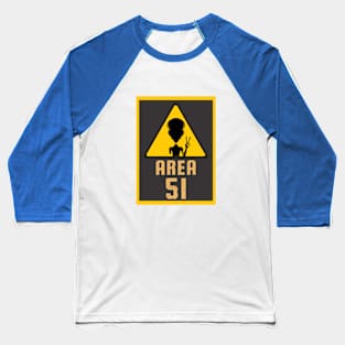 Area 51 Alien Peace Baseball T-Shirt